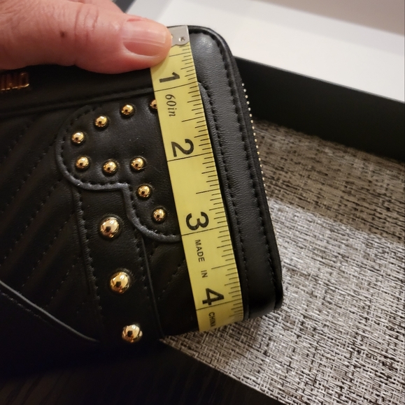 Love Moschino Studded & Quilted Wallet. - Picture 7 of 16